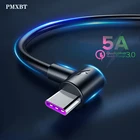 Кабель USB Type C 5A, 1 м, 2 м, быстрая зарядка, Type-C, для Huawei P30, P20, Mate 20 Pro, суперзарядка, QC3.0, USBC, супер зарядное устройство