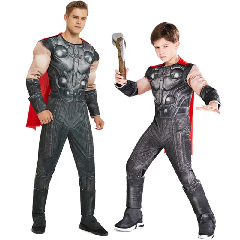 Новый Тор Мстители завершающей мышцы человек костюм для мальчиков