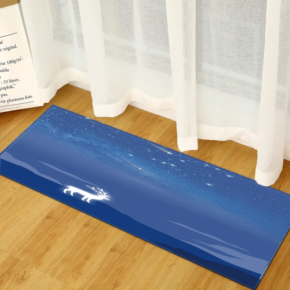 Длинный прямоугольный ковер фланелевый напольный для спальни прихожей