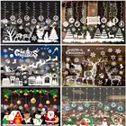 Рождественские наклейки на стену LuanQI, наклейки на окно и стекло, рождественские украшения для дома 2021, рождественские украшения, новый год 2022