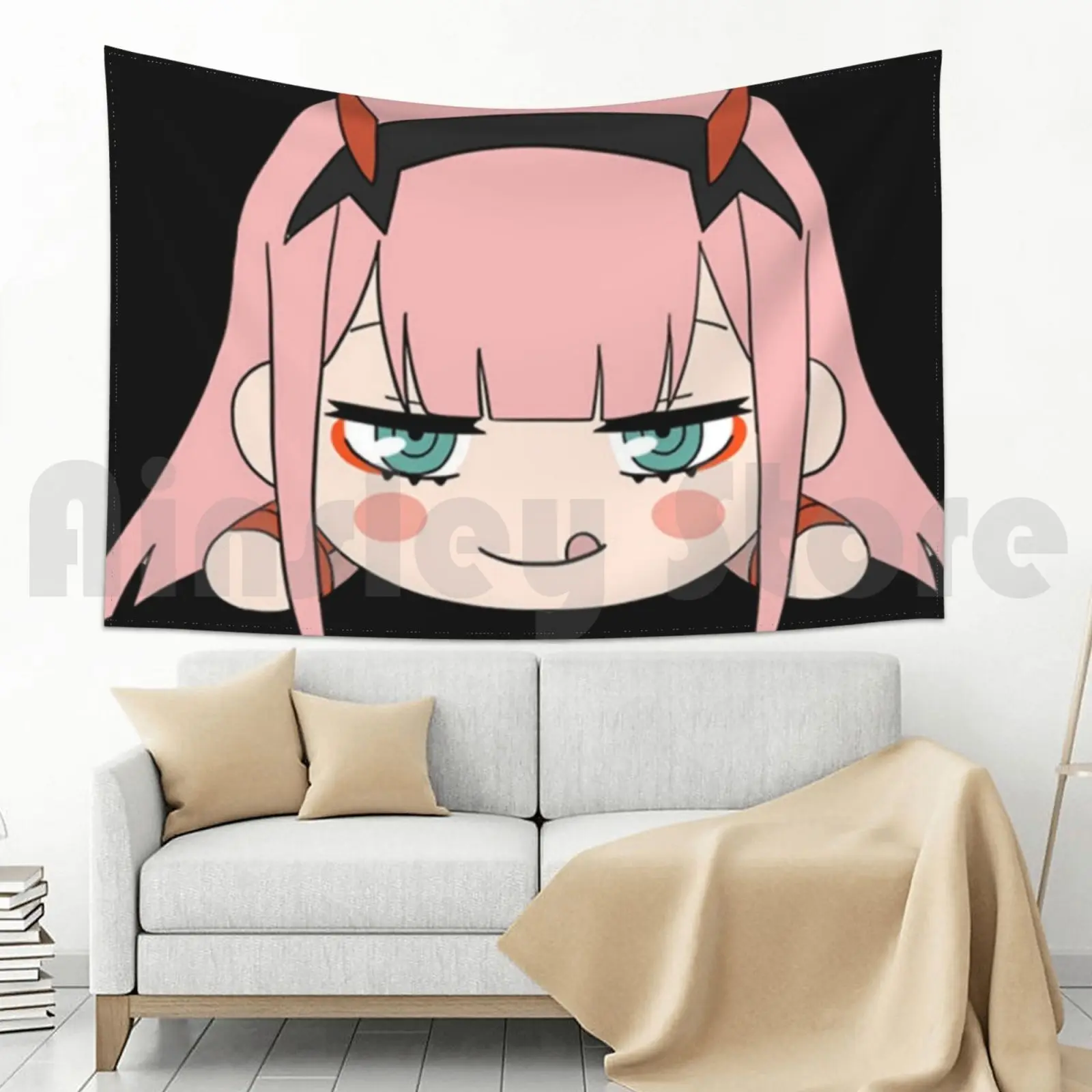 Дарлинг во Франксе Zero Two 02 Таписсерия Фон Висячая стена Аниме Манга Японский Милый