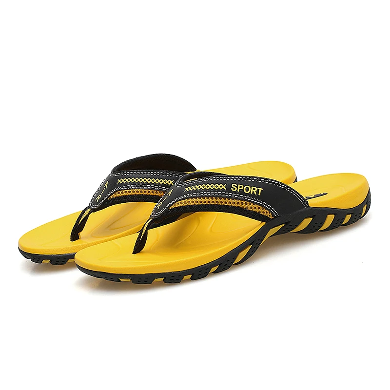 Мужские летние легкие шлепанцы с открытым носком слипоны пляжные лоферы тапочки