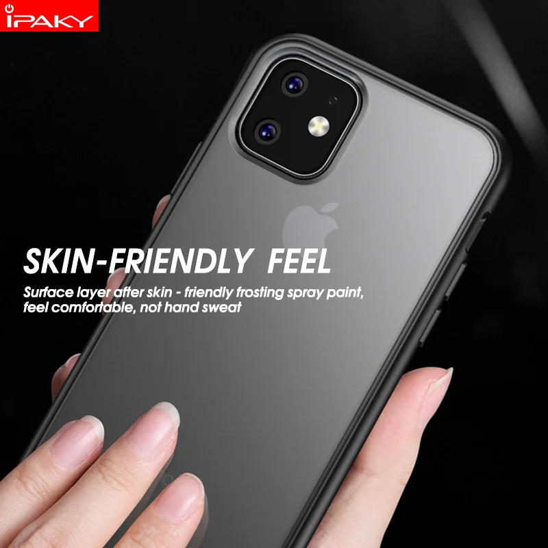 Для iPhone 11 чехол Magic Shadow IPAKY 11 Pro Чехол Цветные кнопки Мягкий Бампер ПК Гибридный противоударный Для iPhone 11 Pro Max чехол