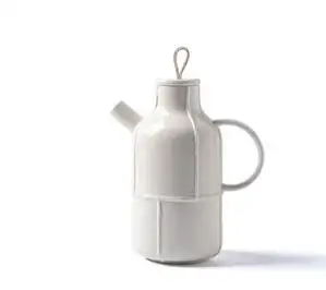 800ml Kettle-B Simple ceramic teapot cold water bottle retro white set coffee afternoon tea cup mug milk can sugar bowl mx6221104 - Цвет: 800ml Kettle-B