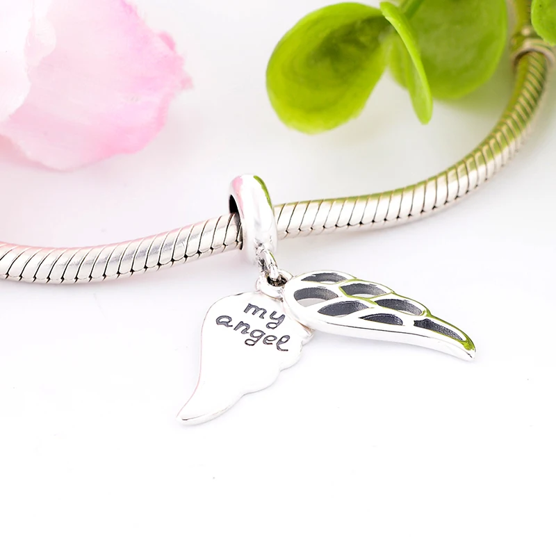 Оптовая цена подвеска для браслета серебро 925 пробы оригинальные крылья мой