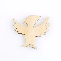 bird wings shape mascot laser cut christmas decorations silhouette blank unpainted 25 pieces wooden shape 1362