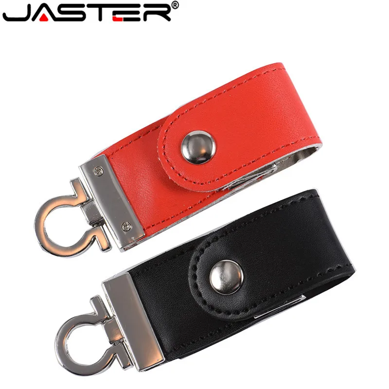 JASTER USB флеш-накопитель брелок из кожи и металла Pendrive creativo 2 0 32 ГБ 16 8 4 | Компьютеры
