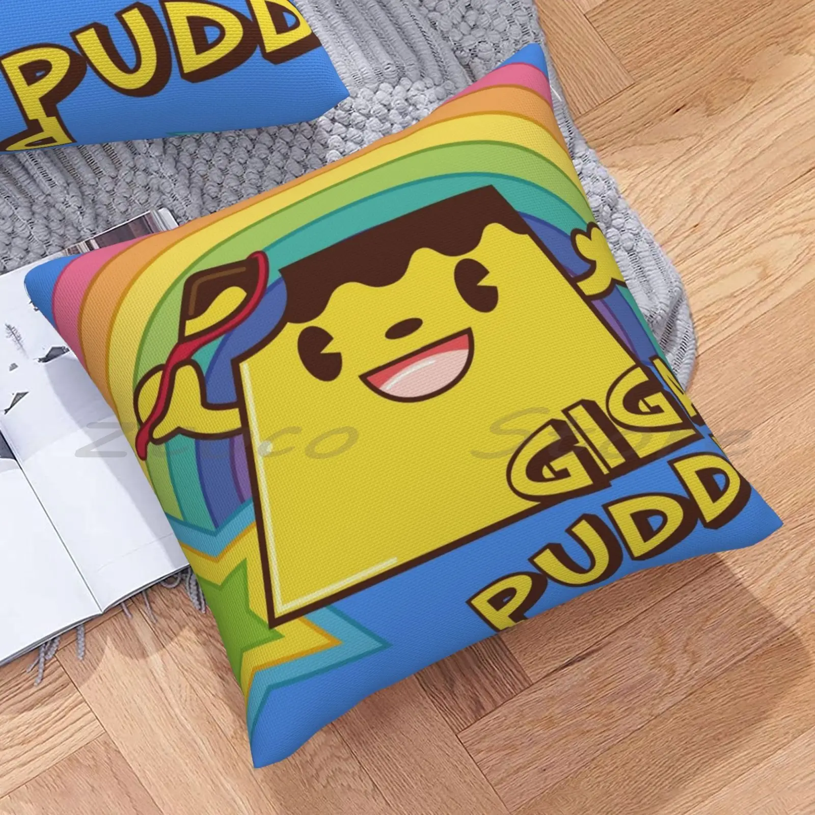 Чехол из льняной плюшевой бархатной ткани с принтом в виде пудинга | Дом и сад