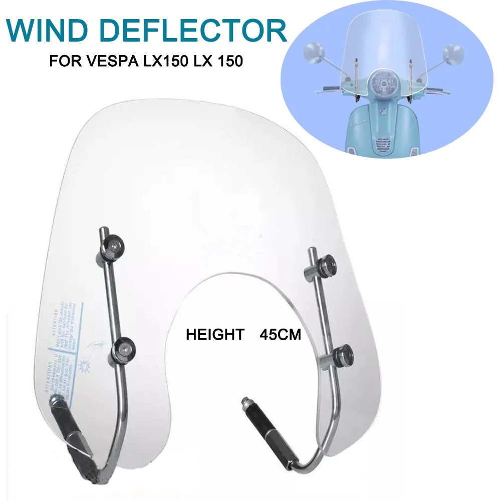 Motorcycle Windshield For Piaggio LX150 Wind Deflectors Windscreen For Vespa LX150 LX 150