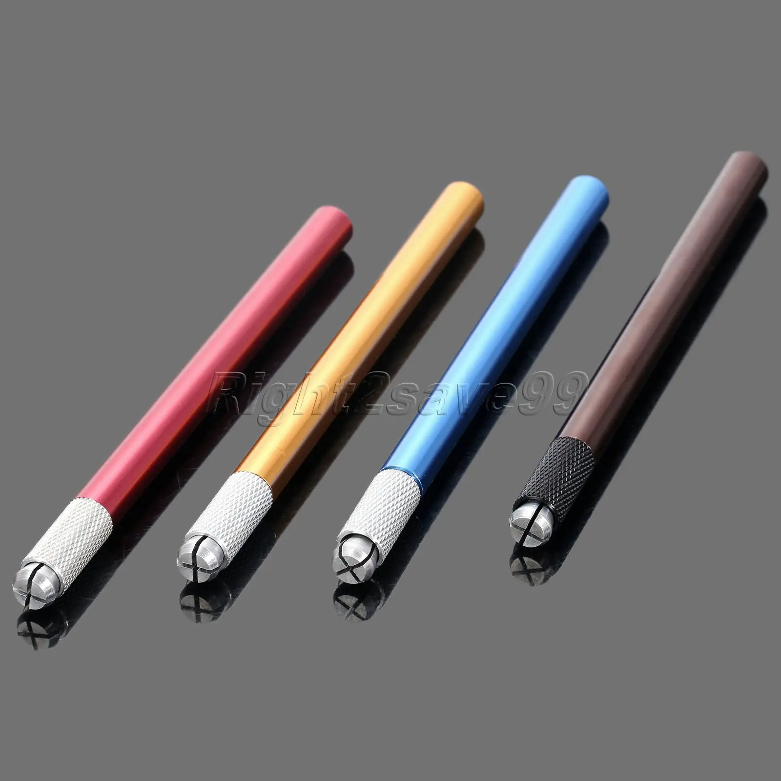 Ручка для татуировки с одной головкой и перекрестными узорами № 2