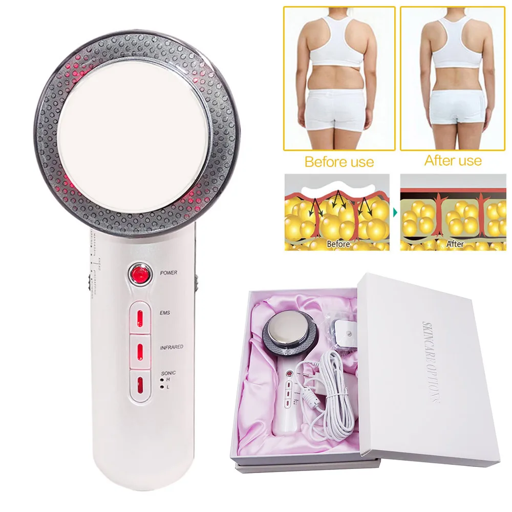 

Body Slimming Beauty Instrument Masajeador Facial Ultrasound Cavitation EMS Body Massager Facial Lifting Lipo Fat Burner Machine