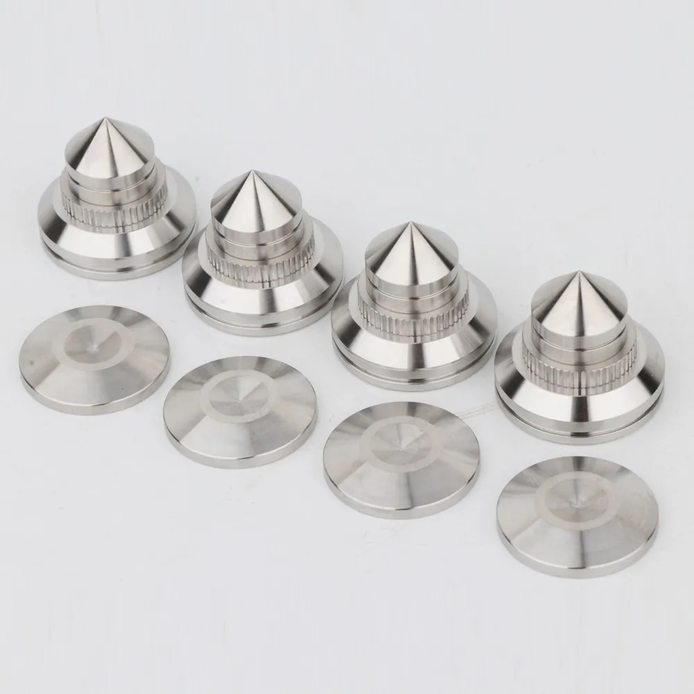 

4sets Preffair 28mm 304 Stainless Steel Speaker Spike Isolation Feet Cone Pad Amp HiFi