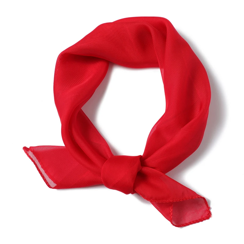 Новый однотонный шифоновый мешочек шарф Дамский платок для волос модная женская