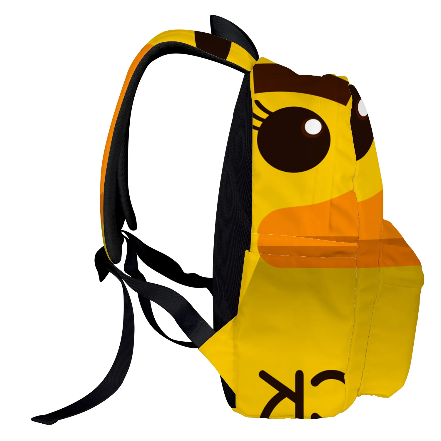 Мультяшный маленький рюкзак в виде желтой утки для студентов колледжа ноутбука