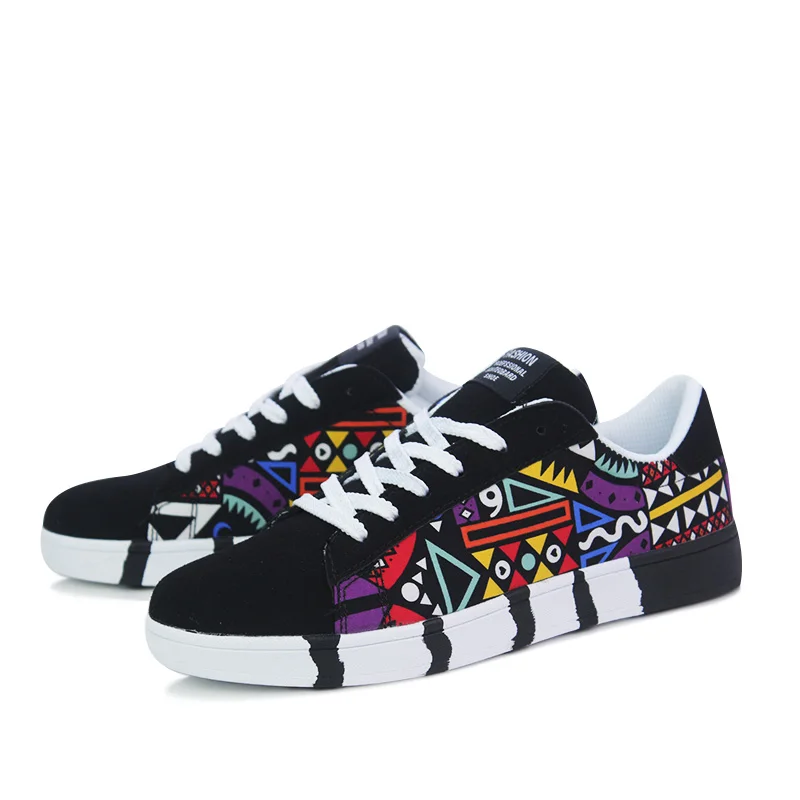 

FEBMOFL New Men Sneakers Casual Shoes Men Lovers Printing Fashion Flat Tenis Masculino Vulcanized Shoes Zapatos De Hombre