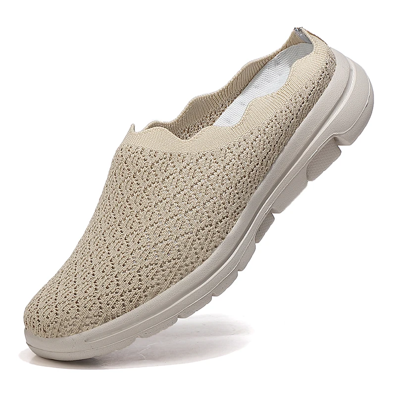 

Womens Nurse Shoes Walking Sock Sneakers Knit Platform Air Cushion Slip on Fitness Sneaker Work Shoes Zapato Tenis De Mujer