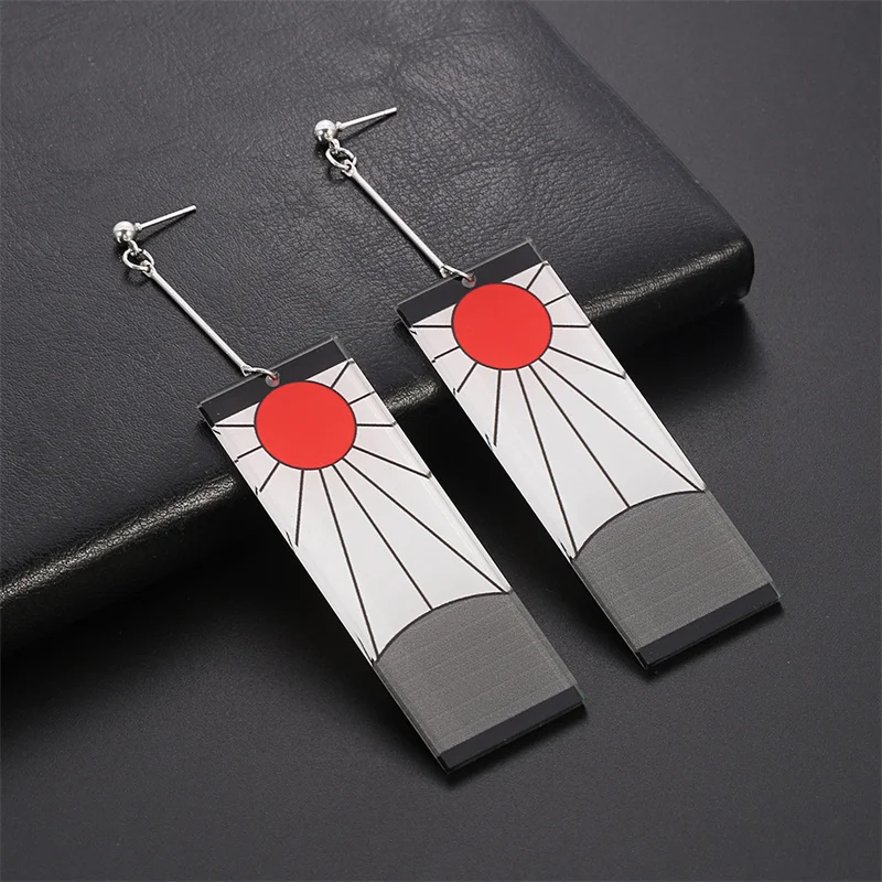 Модные японские клипсы Tanjiro с клипсой из аниме рассекающее демонов акриловые