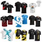 Футболка МужскаяЖенская G2 LoL, униформа игрока Esports Pro, командная форма на заказ, ID имени фаната, футболка для мужчин и женщин, 2021