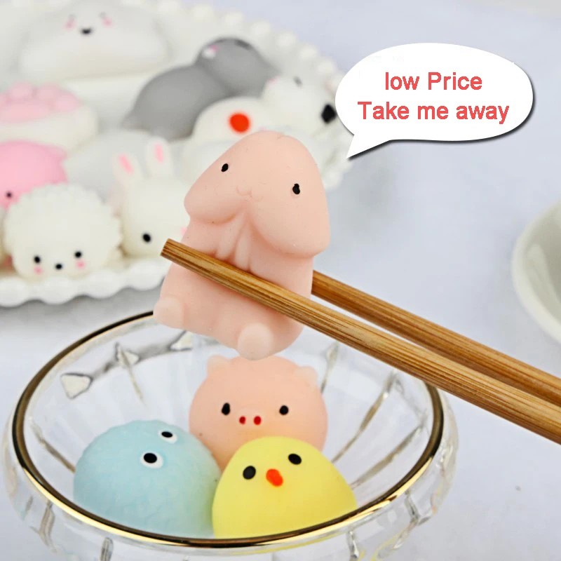 Animales Kawaii blandos para aliviar el estr&eacute;s para adultos, paquete de Juguetes antiestr&eacute;s-5