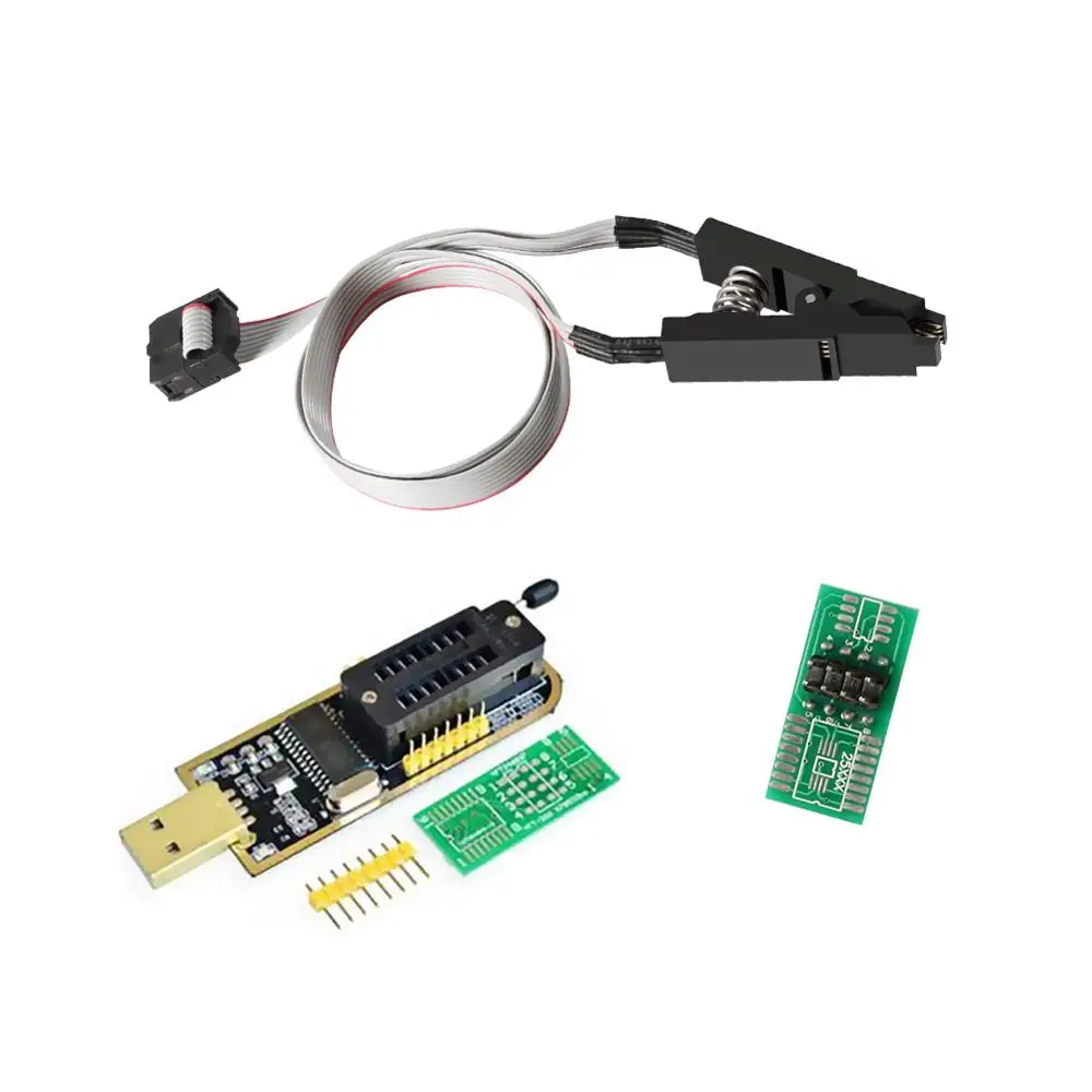

CH341A 24 25 Series EEPROM Flash BIOS USB Programmer + SOIC8 Clip