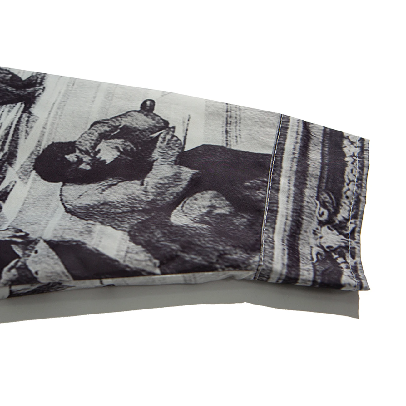 

Vintage Ancient Oil Painting Casual Jackets Mens 2020 Streetwear Loose Harajuku Button Jacket Hip Hop Track Jacket Coat Outwear