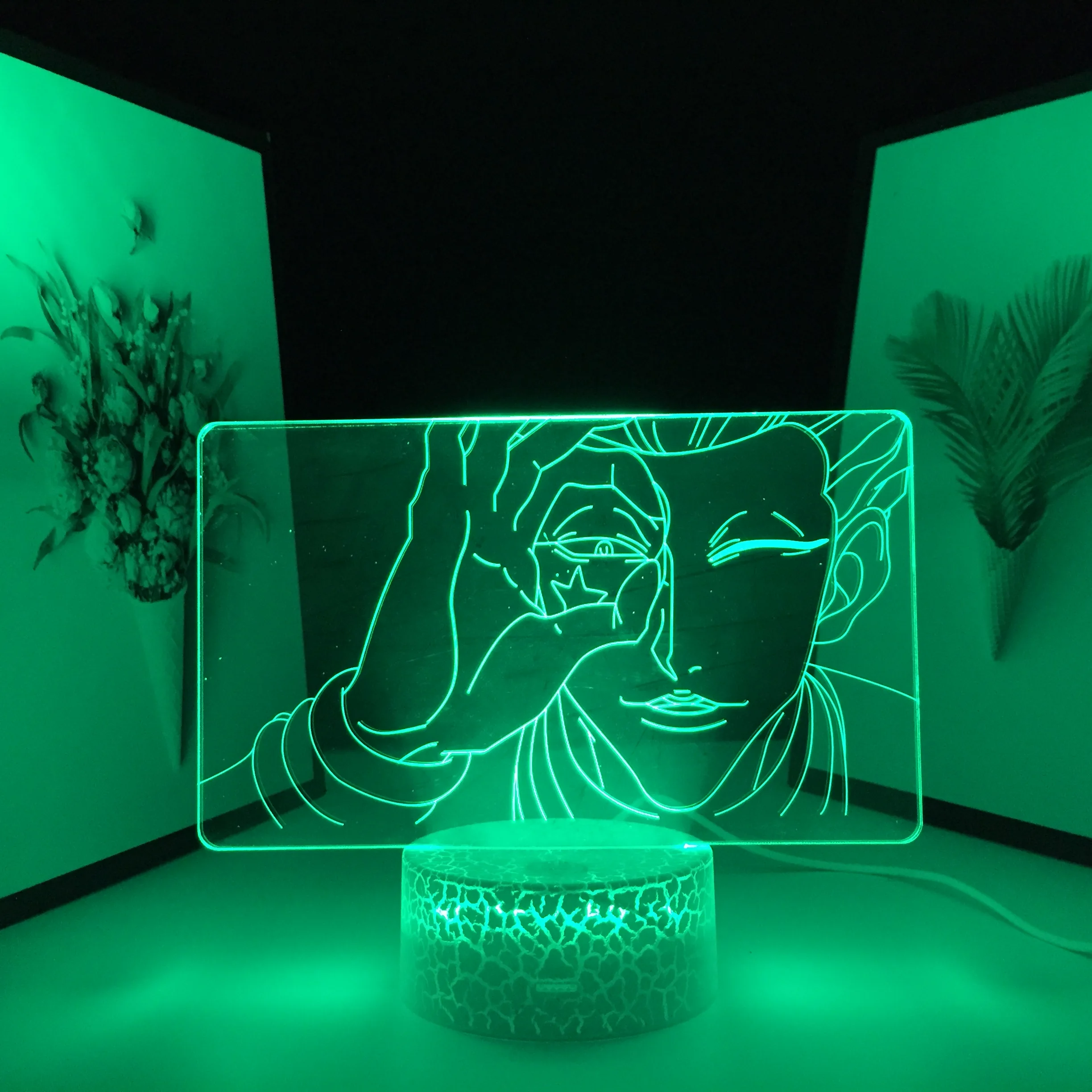 

3D LED Lamp Anime Hunter X Hunter Hisoka Color Changing Atmosphere for Kids Bedroom Decor Light Child Night Light Gift
