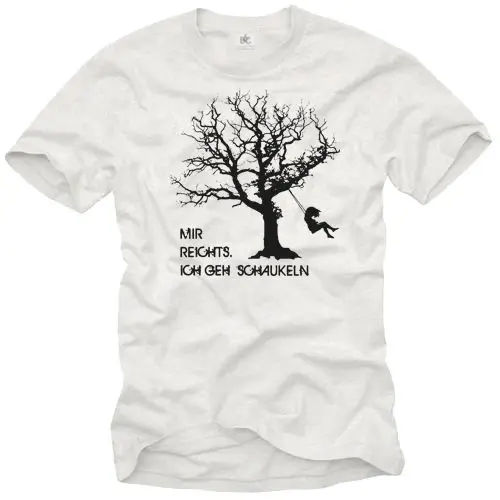 Футболка мужская с коротким рукавом смешной немецкий девиз свободным кроем
