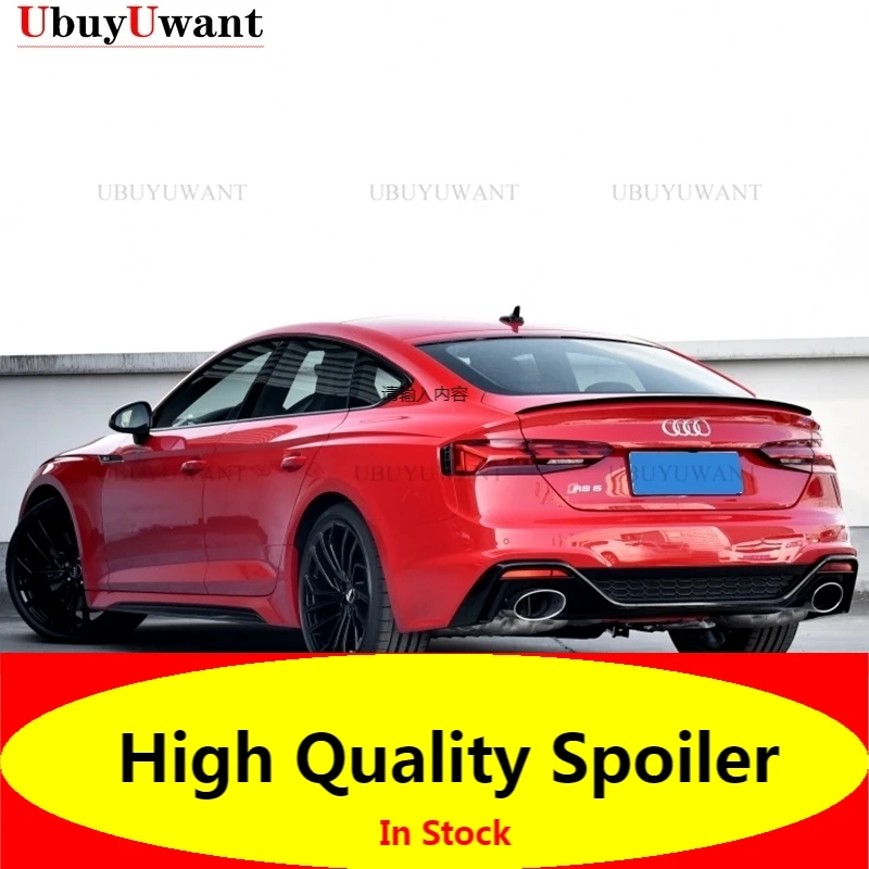 

Car Rear Trunk Spoiler High Quality ABS Primer Color Car Tail Wing Decoration For Audi A5 2017-2021