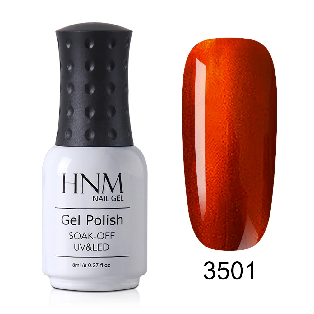 1 HNM Newest Metallic UV Gel Nail Polish DIY Narl Art Soak Off Hybrid Varnish LED Lamp Semi Permanent Paint Lucky Lacquer Enamel - Цвет: 1