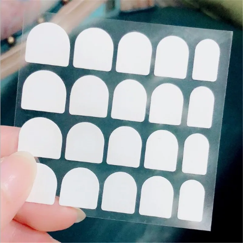 100 шт. 5x пакет для ногтевого дизайна (двусторонний самоклеящийся Стикеры