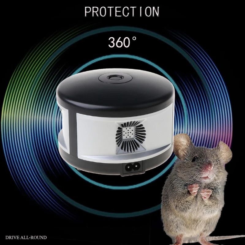 Отпугиватель белки Ультразвуковой Грызунов сдерживающий вредителей мышей 3 в 1