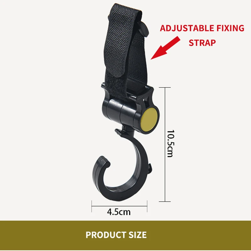 

2pcs/Set Baby Stroller Hooks Pram Rotate 360 Diaper Bag Hanger Baby Kids Activity Gear Stroller Accessories