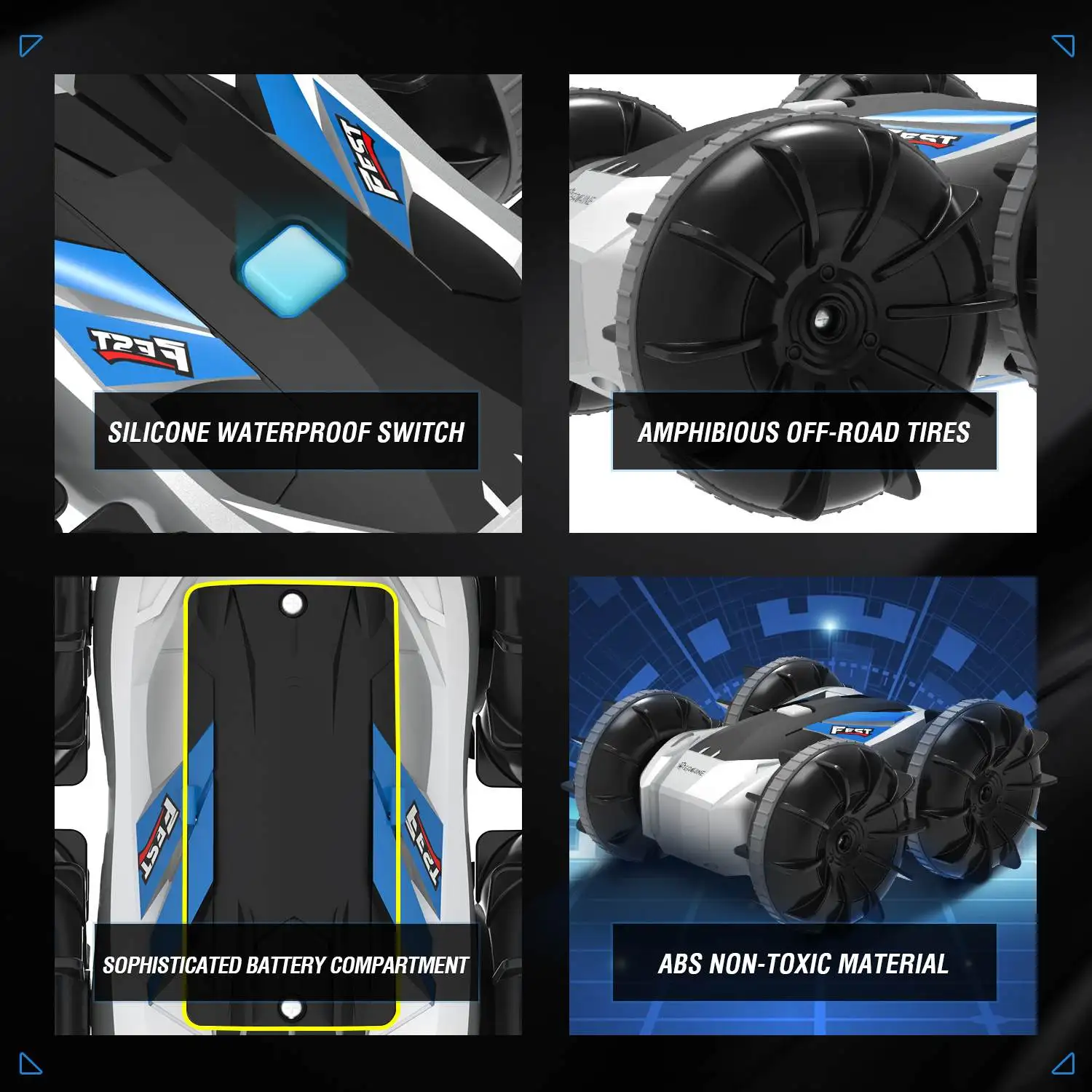 eachine ec21 2 в 1 амфибия rc дрейф автомоби