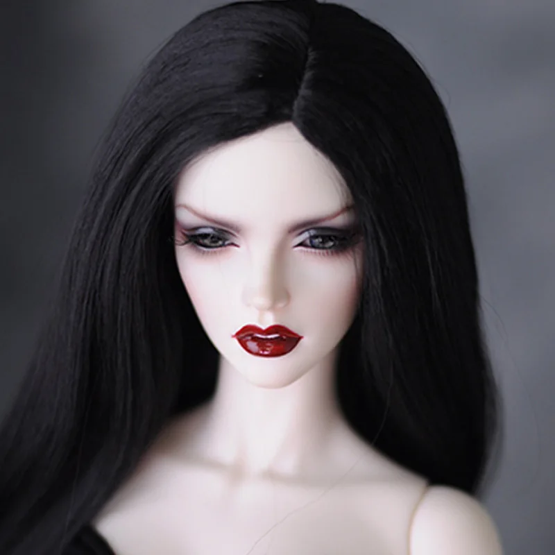1/3 8 9 &quotBjd волосы для девочек модный стиль черный BJD|Куклы| |