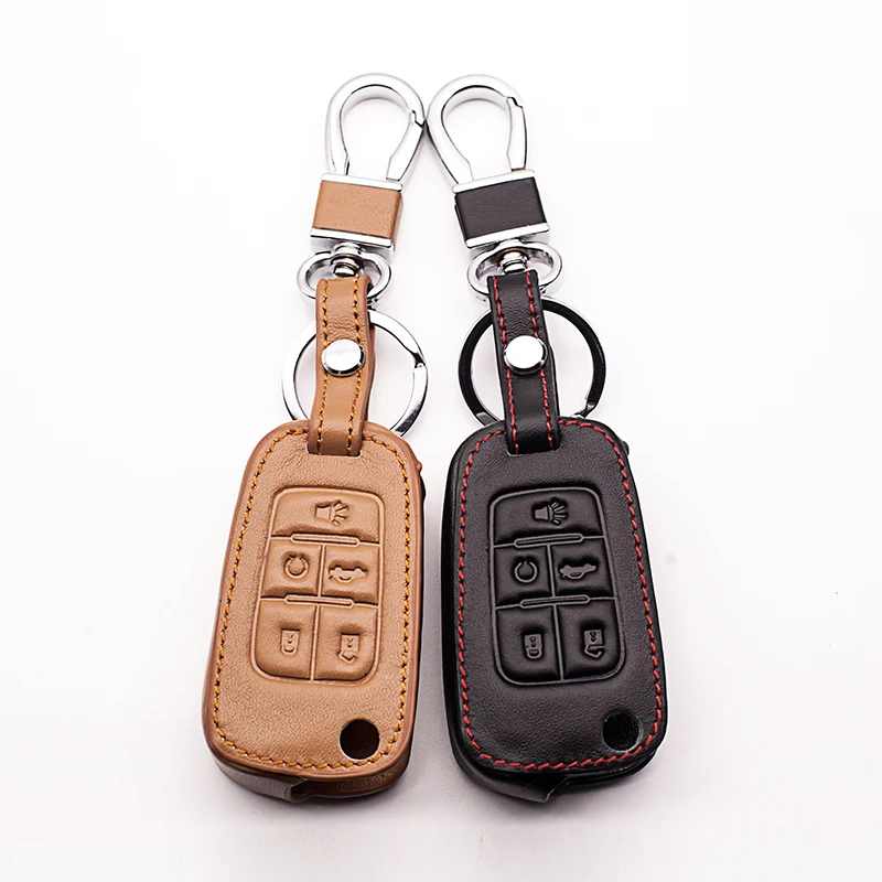 Новинка 2017 чехол для автомобильного ключа из натуральной кожи сумка Chevrolet CRUZE CAPTIVA