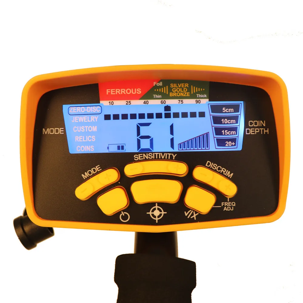 

MD-6450 Professional Underground Metal Detector LCD Digital Display Metal Finder Waterproof Searching Coil With Five Detect Mode