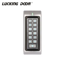 Metal Waterproof IP65 125KHZ Rfid Standalone Keypad 1000 Users13.56MHZ IC Card Door Access Control System RT370
