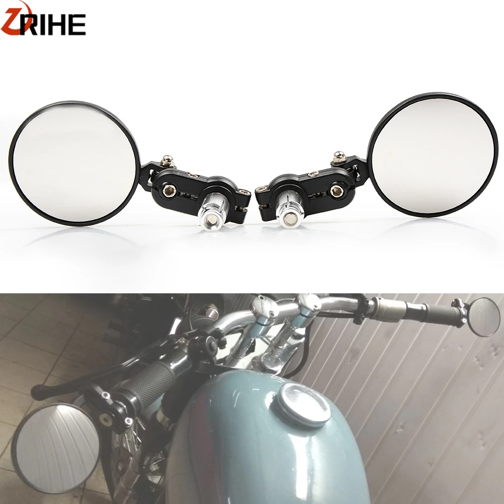 

Motorcycle Handlebar Ends RearView Side Mirrors Universal for YAMAHA XJ6N XJR1300 XSR900 XSR700 XV950 XT660Z SR400 YBR125 GSR600