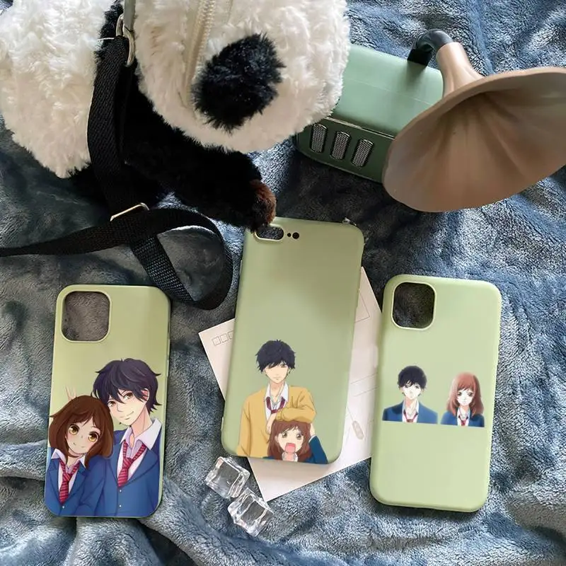 

Ao Haru Ride Japan anime Phone Case Candy Color for iPhone 6 7 8 11 12 s mini pro X XS XR MAX Plus