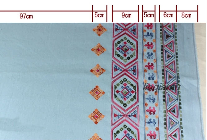 Этническая экзотическая ткань для одежды из хлопка и льна с вышивкой | Дом сад