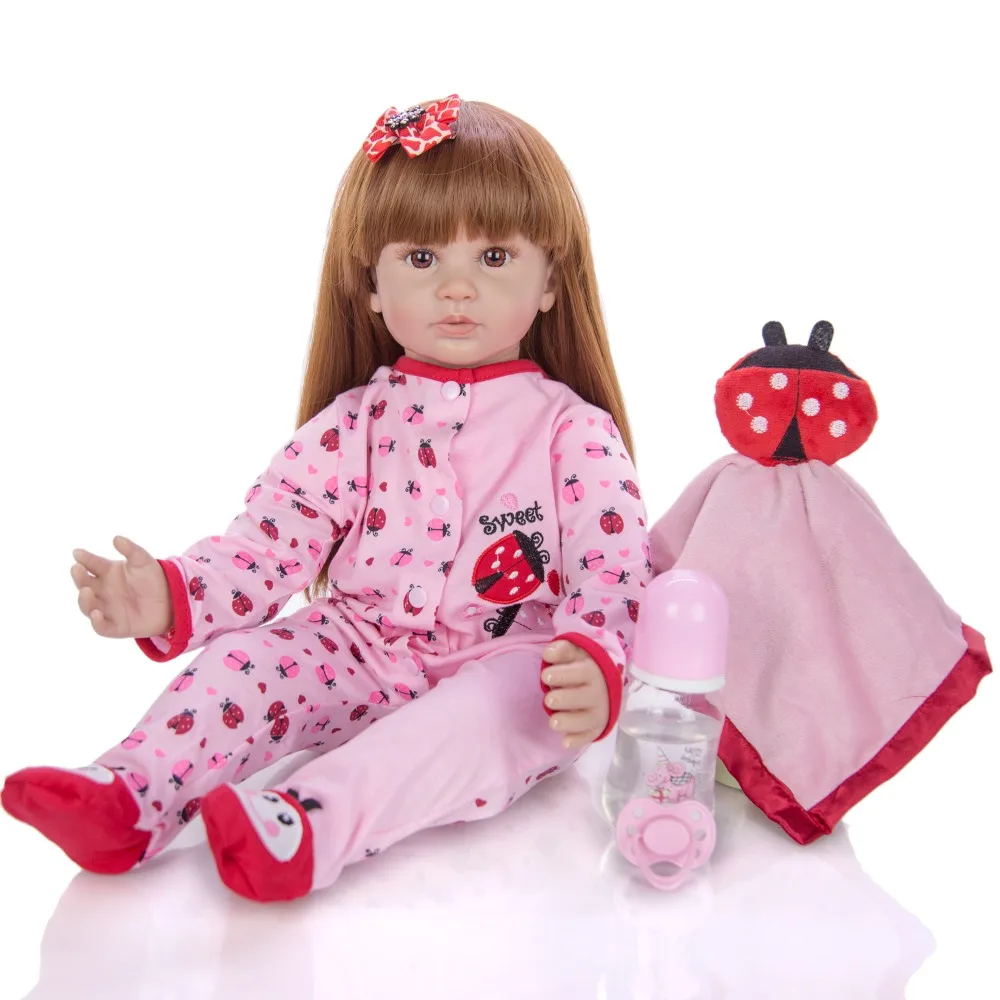 

bebe Reborn Baby Doll Toys For Children Gift Lifelike Exquisite princess doll 58cm 1.9kg Silicone reborn girl Kids Sleeping toy
