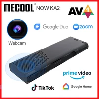 mecool now ka2 amlogic s905x4 tv box av1 android 10 2gb 16gb google certified with 1080p hd camera support video calling meeting