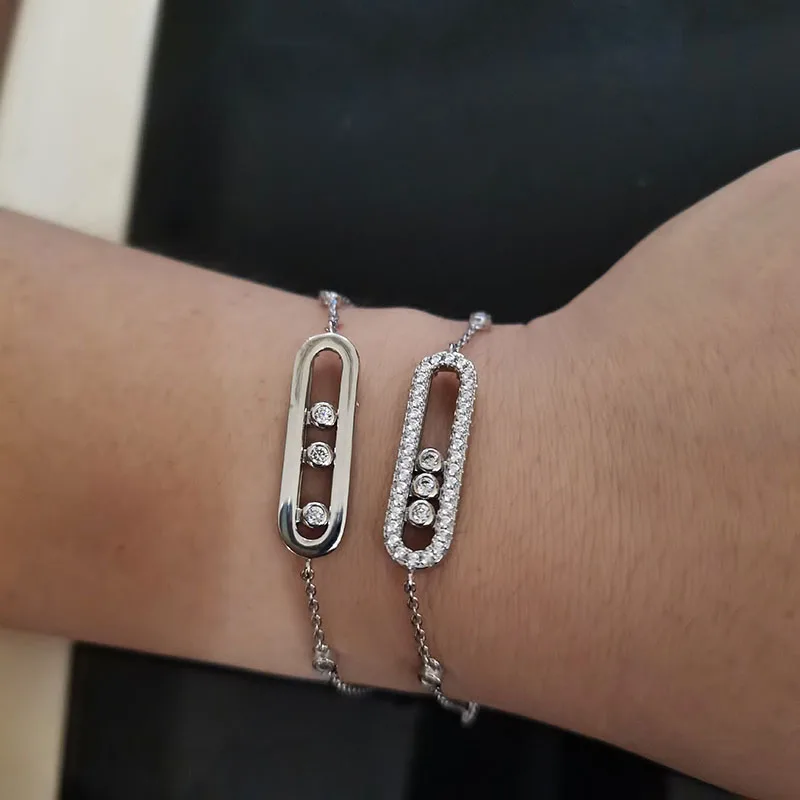 

Hot sale female fashion activity zircon bracelet original brand high quality jewelry logo exquisite gift