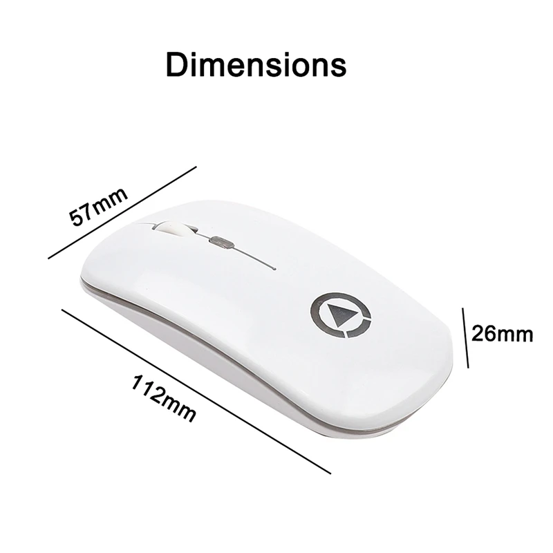 1 шт. Беспроводная мини мышь портативная перезаряжаемая USB 2 4G и триггер кнопка