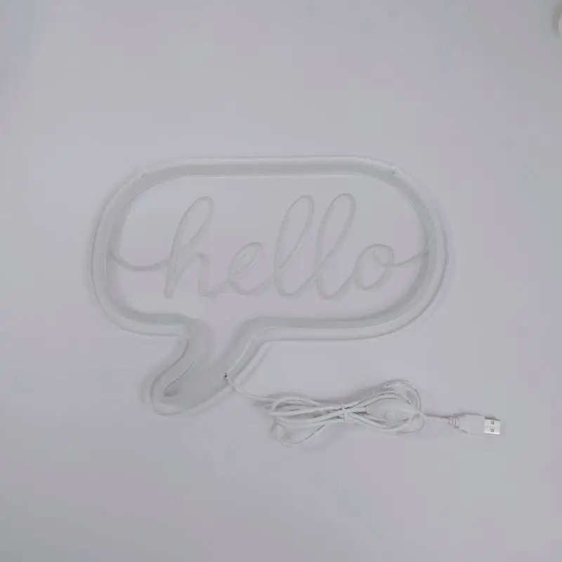 

LED Neon Light Sign Hello Dream Good night Letters Neon Lamp Holiday Christmas Party Wedding Decorations Home Wall Decor Gifts