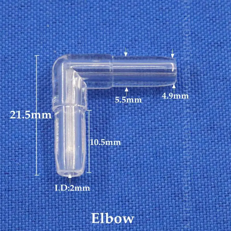 Прозрачные Акриловые разъемы для кислородной трубки 200 ~ 5 шт. мм аквариума