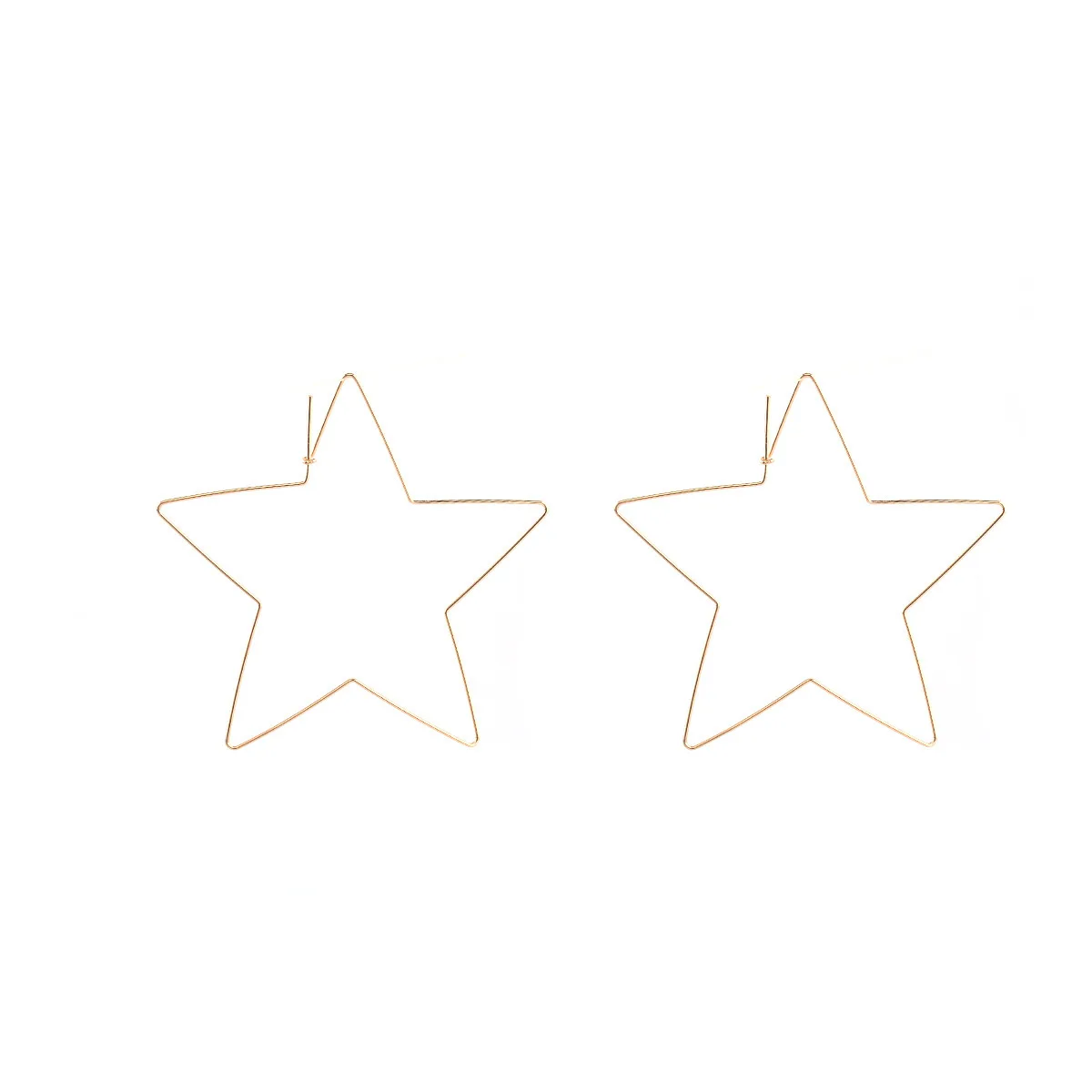 

2021 Trend Star Heart Hoop Earrings For Women Girls Exaggerated Big Hollow Boho Earrings Hoops Wedding Party Fashion Jewelry