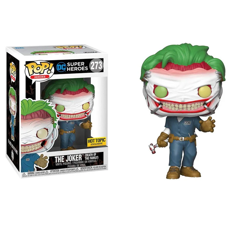 273 with box FUNKO POP отряд самоубийц Харли Квинн Джокер Дэдшот Виниловая фигурка Коллекционная модель игрушки для детей подарок на Хэллоуин - Цвет: 273 with box