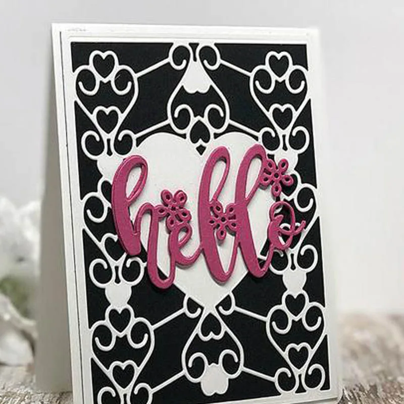 Сердце к сердцу шаблон металла вырезание штампы любовь сердца Скрапбукинг 2020