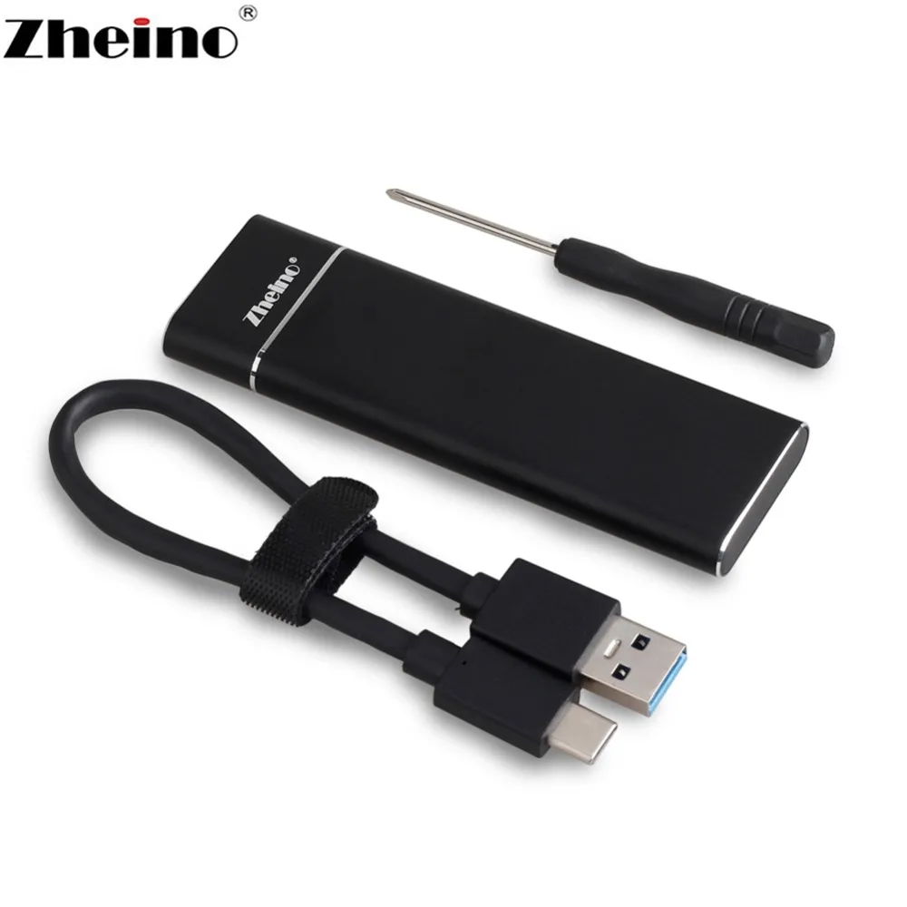 Zheino USB 3,1 для M.2 SSD портативный жесткий диск с OTG для M.2 SATA 2242/2260/2280